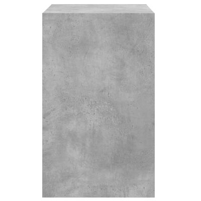 vidaXL Botník betónovo sivý 60x42x69 cm kompozitné drevo