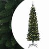 vidaXL Umel&yacute; &scaron;t&iacute;hly vianočn&yacute; stromček s vianočnou guľou 210 cm 300 LED
