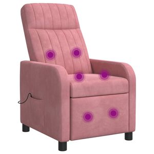 vidaXL Mas&aacute;žne relaxačn&eacute; kreslo Ružov&aacute; Zamat