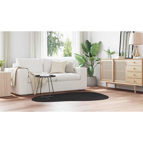 vidaXL Koberec HUARTE Čierna 120 x 170 cm Polyester