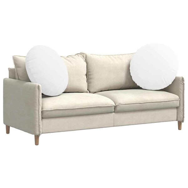 vidaXL Vank&uacute;&scaron;e na sedenie 2 pcs Biela &Oslash;60 x 21 cm l&aacute;tka