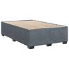 vidaXL Boxspring posteľ s matracom, tmavosivá 120x190 cm, zamat