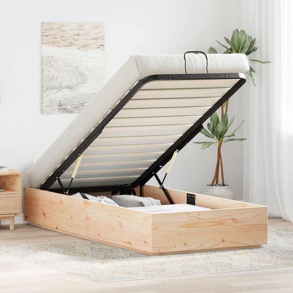 vidaXL Otomanov&yacute; posteľn&yacute; r&aacute;m Pr&iacute;rodn&aacute; 80 x 200 cm Mas&iacute;vna borovica