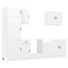 VidaXL 7-dielna súprava kuchynských skriniek "Porto" biela