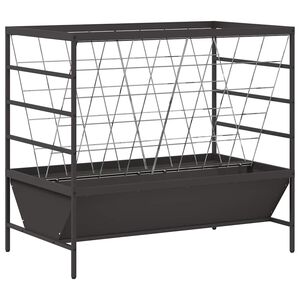 vidaXL Kŕmidlo pre hospod&aacute;rske zvierat&aacute; Čierna 100 x 60 x 90 cm 15 kg