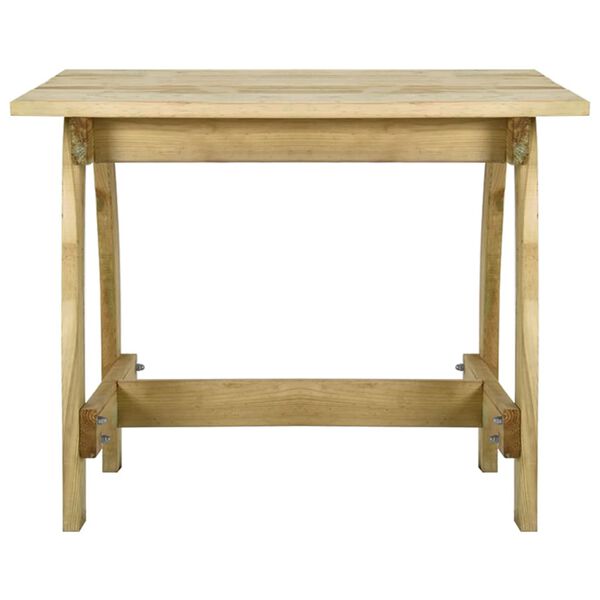 vidaXL 5-dielny záhradný jedálenský set impregnovaná borovica