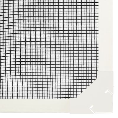 vidaXL Magnetická okenná sieťka proti hmyzu biela 100x120 cm