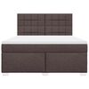 vidaXL Boxspring posteľ s matracom tmavohned&aacute; 180x200 cm l&aacute;tka