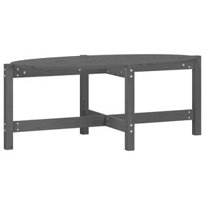 vidaXL Konferenčn&yacute; stol&iacute;k siv&yacute; 118x63x45 cm borovicov&yacute; mas&iacute;v