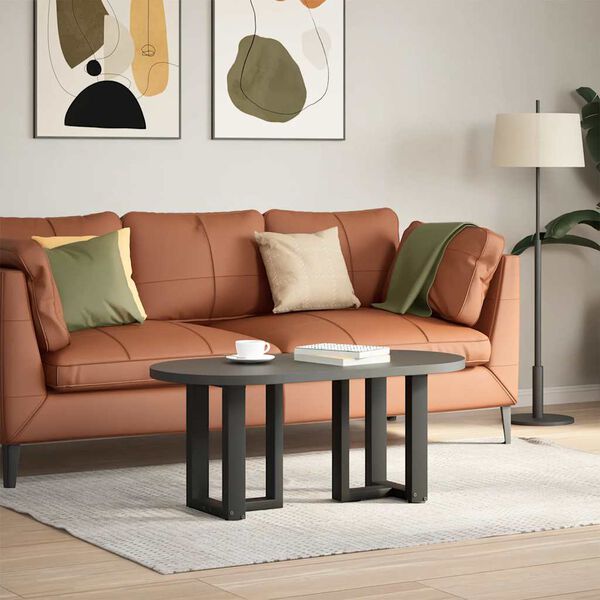 vidaXL Nohy konferenčn&eacute;ho stol&iacute;ka v tvare T, 2 ks, čierne, 38x25x(42-43) cm, oceľ