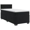 vidaXL Posteľ boxspring s matracom Tmavosiv&aacute; Jednoduch&yacute; Zamat