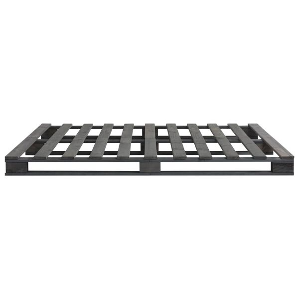 vidaXL Paletový posteľný rám sivý 200x200 cm masívne borovicové drevo