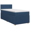 vidaXL Posteľ boxspring s matracom Modr&aacute; 90 x 190 cm L&aacute;tka