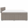 vidaXL Posteľn&yacute; r&aacute;m boxspring s matracom sivohned 180x200 cm l&aacute;tka
