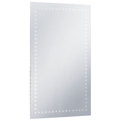 vidaXL Kúpeľňové nástenné zrkadlo s LED osvetlením 60x100 cm