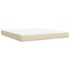 vidaXL Posteľn&yacute; r&aacute;m boxspring s matracom kr&eacute;mov&yacute; 180x200 cm l&aacute;tka