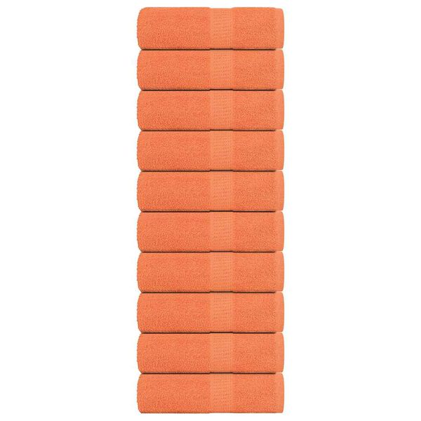 vidaXL Utierky na umývanie FROGN 10 ks oranžové 30x30 cm 360 g/m²