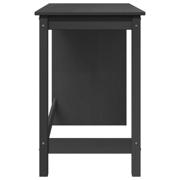 vidaXL St&ocirc;l Siv&aacute; 112 x 50 x 75 cm Mas&iacute;vne borovicov&eacute; drevo