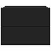 vidaXL Nočn&eacute; stol&iacute;ky 2 ks, čierne 40x30x30 cm, kompozitn&eacute; drevo
