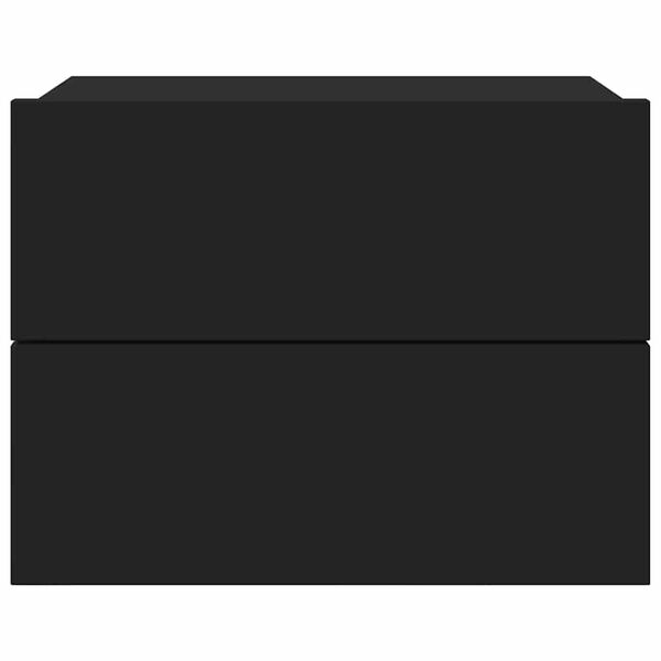 vidaXL Nočn&eacute; stol&iacute;ky 2 ks, čierne 40x30x30 cm, kompozitn&eacute; drevo