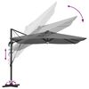 vidaXL Roma Parasol Antracit 286 x 285 x 270 cm Hliník a polyester