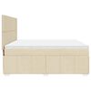 vidaXL Posteľn&yacute; r&aacute;m boxspring s matracom kr&eacute;mov&yacute; 180x200 cm l&aacute;tka