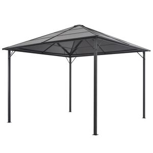 vidaXL Alt&aacute;nok so strechou, hlin&iacute;k 3x3 m, antracitov&yacute;