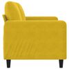 vidaXL 2-miestna pohovka žltá 140 cm zamat