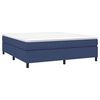 vidaXL Posteľn&yacute; r&aacute;m boxspring s matracom modr&yacute; 180x200 cm l&aacute;tka