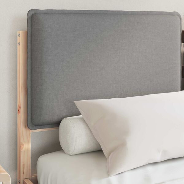 vidaXL R&aacute;m postele s čal&uacute;nen&yacute;m čelom Svetlosiv&aacute; 160 x 200 cm