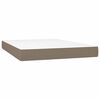 vidaXL Posteľn&yacute; r&aacute;m boxspring s matracom sivohned 140x200 cm l&aacute;tka