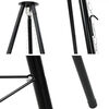 vidaXL Tripod na t&aacute;bor&aacute;k Čierna 92 x 92 x 151,5 cm Oceľ