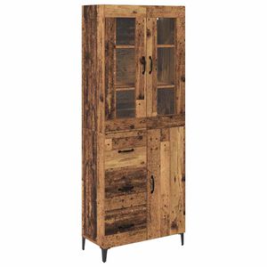 vidaXL Highboard Star&eacute; drevo 69,5 x 34 x 180 cm Kompozitn&eacute; drevo