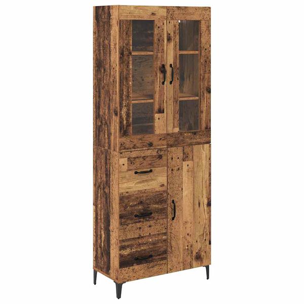 vidaXL Highboard Star&eacute; drevo 69,5 x 34 x 180 cm Kompozitn&eacute; drevo