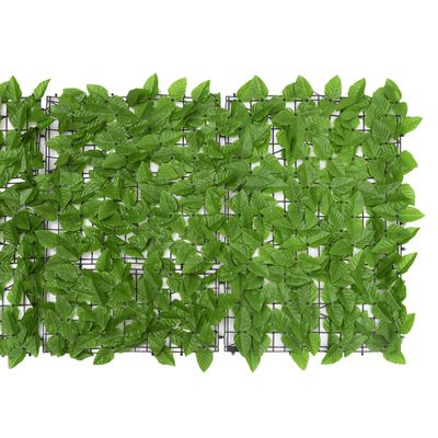 vidaXL Balkónová markíza so zelenými listami 300x75 cm