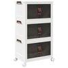 vidaXL stohovateľn&yacute; &uacute;ložn&yacute; box kolesami 3vrstvov&yacute; 28 L 48,5x29,5x86 cm