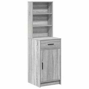 vidaXL Highboard Sivý Sonoma 40 x 40,5 x 135 cm Kompozitné drevo