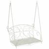 vidaXL Hojdac&iacute; st&ocirc;l Oceľ 105,5 x 61 x 56 cm Antick&aacute; biela