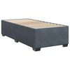 vidaXL Posteľný rám boxspring s matracom tmavosivý 90x200 cm zamat