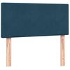 vidaXL Posteľn&yacute; r&aacute;m boxsping s matracom tmavomodr&yacute; 80x210 cm zamat