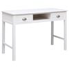 vidaXL P&iacute;sac&iacute; st&ocirc;l biely 110x45x76 cm dreven&yacute;
