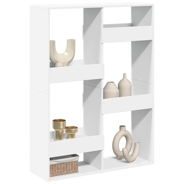 vidaXL Deliaca stena biela 100x33x135 cm kompozitné drevo