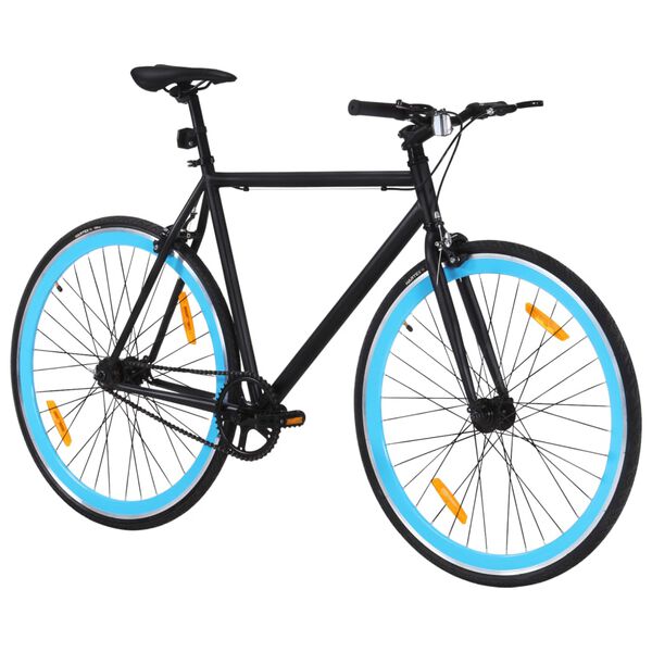 vidaXL Bicykel s pevn&yacute;m prevodom čierno-modr&yacute; 700c 59 cm