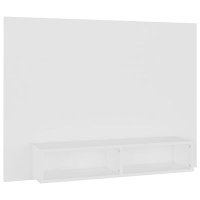vidaXL Nástenná TV skrinka biela 120x23,5x90 cm drevotrieska
