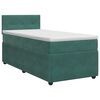 vidaXL Posteľ boxspring s matracom Tmavozelen&aacute; 90 x 190 cm Zamat