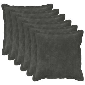 vidaXL Poťah na podložku 6 ks HOUTEN Antracitov&aacute; 30 x 30 cm