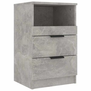 vidaXL Nočn&eacute; stol&iacute;ky Bet&oacute;novo siv&aacute; Medium Engineered wood