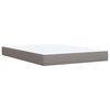 vidaXL Boxspring posteľ s matracom sivohned&yacute; 140x190 cm l&aacute;tka