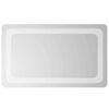 vidaXL Zrkadlo do k&uacute;peľne s LED Priehľadn&aacute; 50 x 30 cm tvrden&eacute; sklo