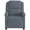 vidaXL Elektrick&eacute; mas&aacute;žne skl&aacute;pacie kreslo tmavosiv&eacute; zamat